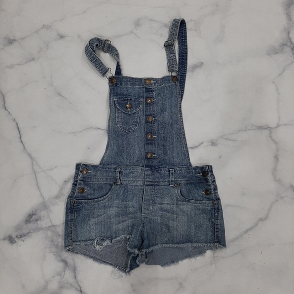 Bluenotes Pants - Bluenotes Denim Overalls Romper Small